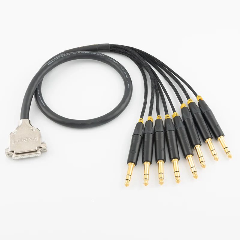 Mogami 2932-Cable de Audio balanceado de serpiente, 8 canales, DB25 macho/hembra-TRS 6,35mm, Cable de interfaz de grabadora analógica 1m2m3m5m - imagen 2
