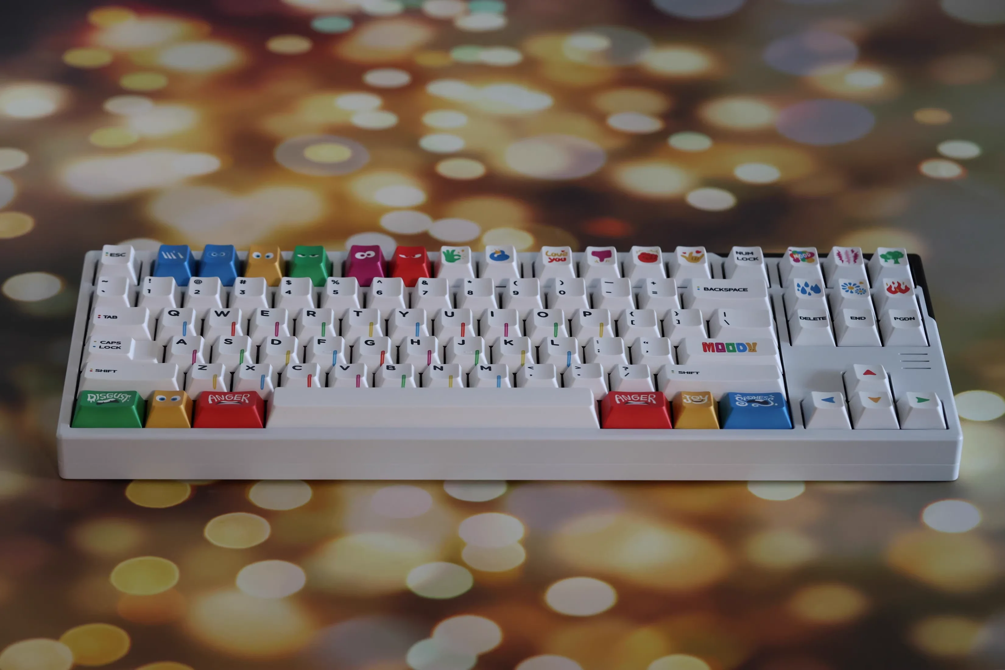 WUKDS MOOD Keycaps 160 teclas PBT teclas de sublimación de tinte teclas de perfil KCA para interruptores Cherry Gateron MX teclados mecánicos - imagen 3