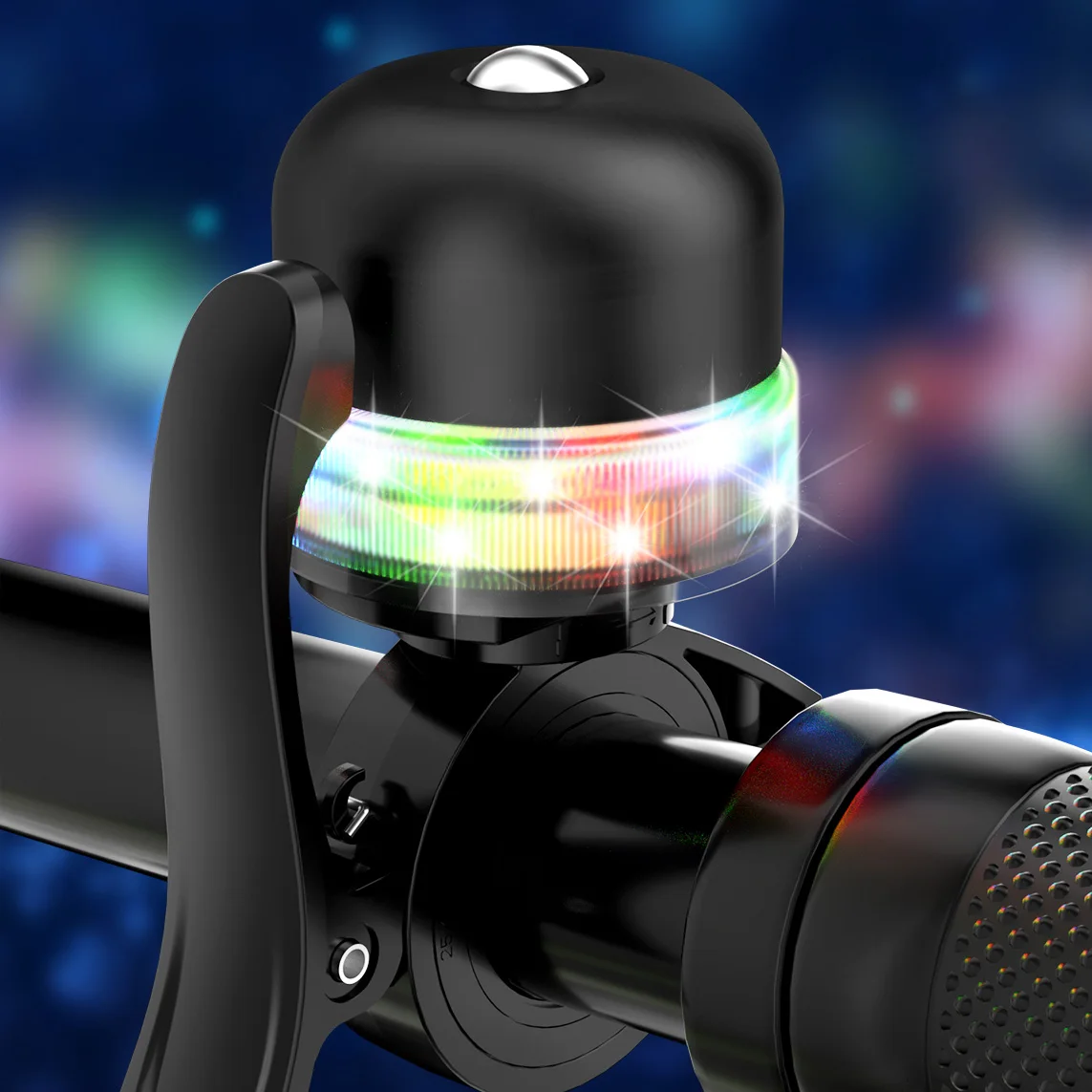 RGEEK-timbre LED recargable para bicicleta de montaña, aleación de aluminio, alarma de advertencia de seguridad, timbre para manillar de ciclismo, bocina para bicicleta - imagen 2