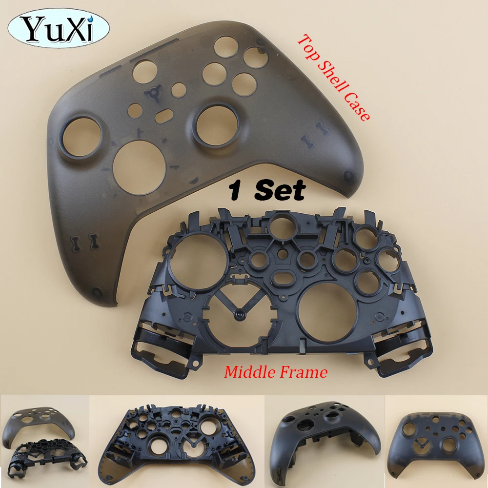 1 Juego de placa frontal de carcasa superior con soporte de marco medio para mando, Kit de funda de soporte interno para Xbox One Series S X - imagen 2