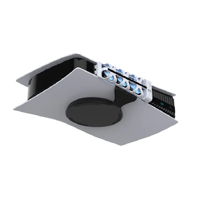 Para consola PS5, ventilador de refrigeración para consola PS5, radiador de luz azul trasera para ventilador de refrigeración PS5, accesorios para juegos TP5-1523 - imagen 3
