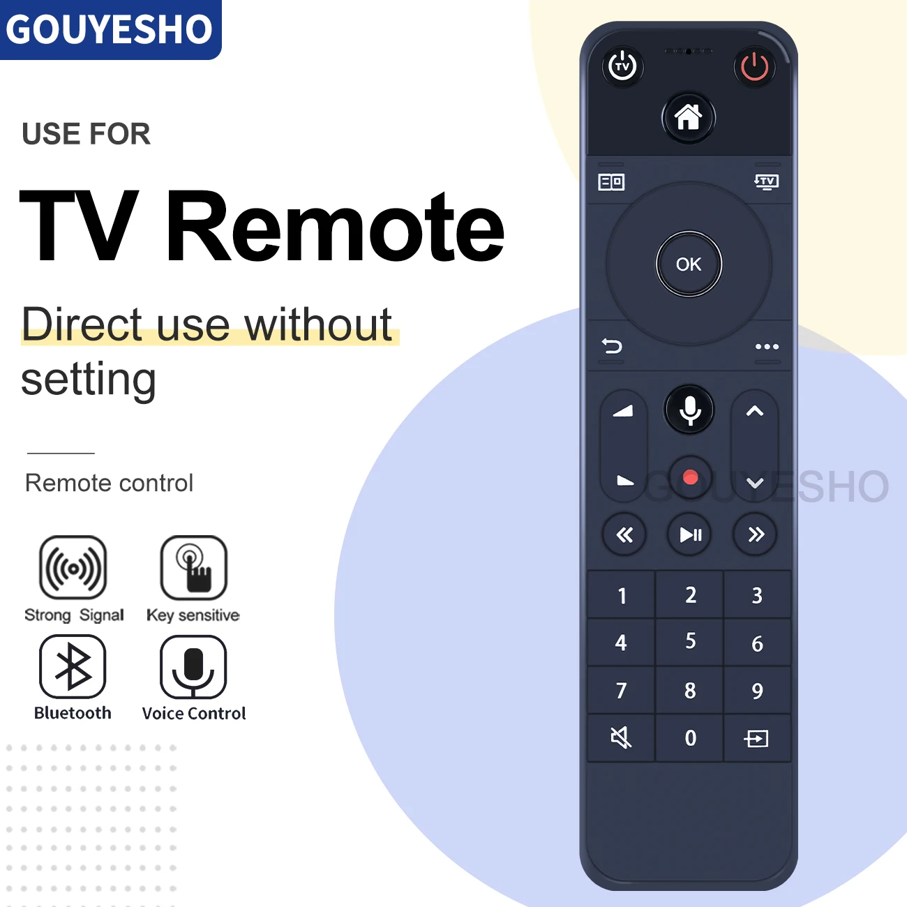 Mando a distancia por voz para LIBERTY GLOBAL Ziggo media box, RC4213401/02B, nuevo - imagen 2