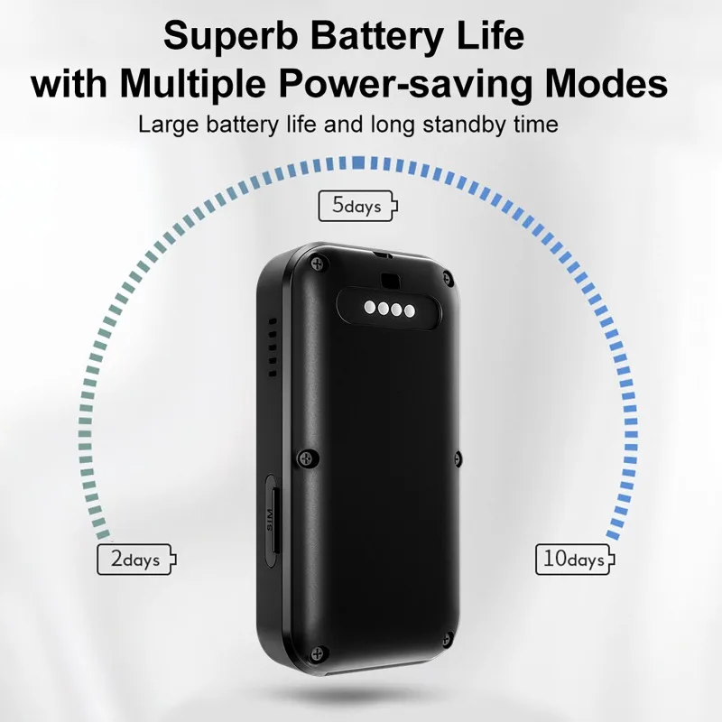 Rastreador GPS portátil 4G para personas mayores y niños, colgante de llamada SOS antipérdida con detección de caídas, dispositivo de seguimiento de ubicación en tiempo Real - imagen 4