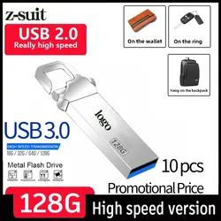 ZSUIT HUKO Pendrive USB 3.0 Metálico Alta Velocidad