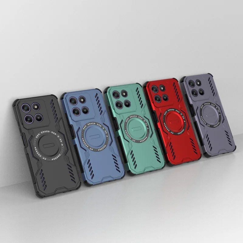 Para Moto G67 funda de alimentación Motorola Moto G67 Power Capas armadura a prueba de golpes adsorción carga inalámbrica Fundas Moto G67 Power