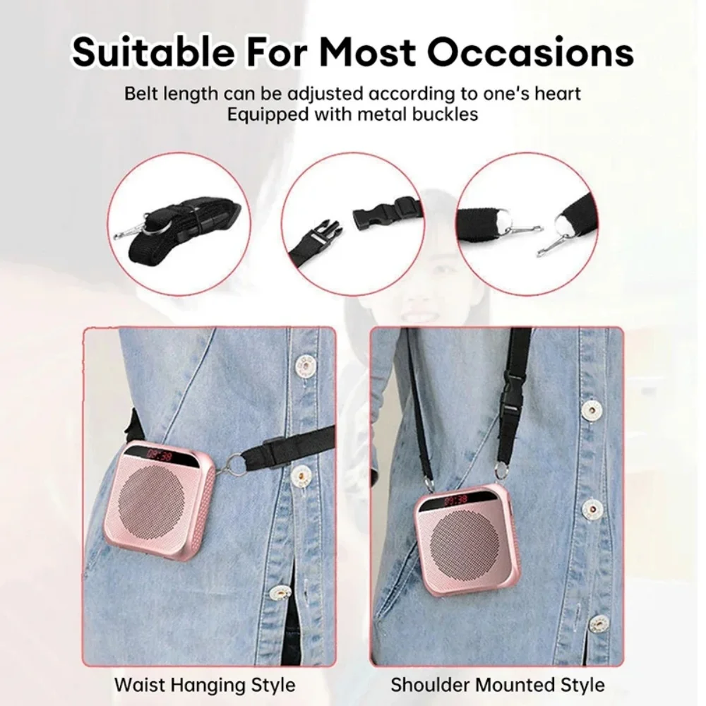 Loud Sound Megaphone Bullhorn Audio Amplifier Loudspeaker System Speaker Amplified USB Voice Microphone Megafon Teachers Speech - imagen 5