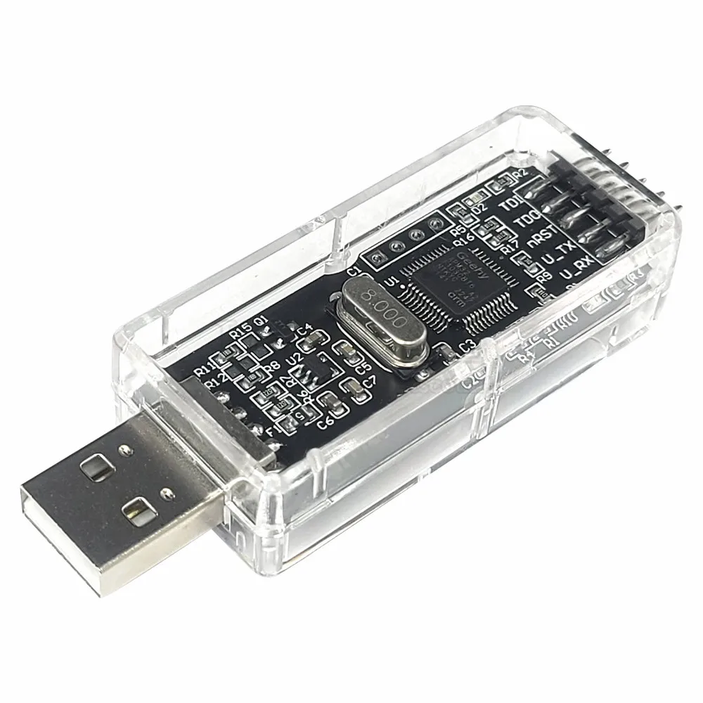 Emulador USB STM32 NRF51 52, depurador para CMSIS-DAP, DAP-Link-Downloader, puerto serie JTAG SWD, código abierto, alta velocidad, 5 pines - imagen 2