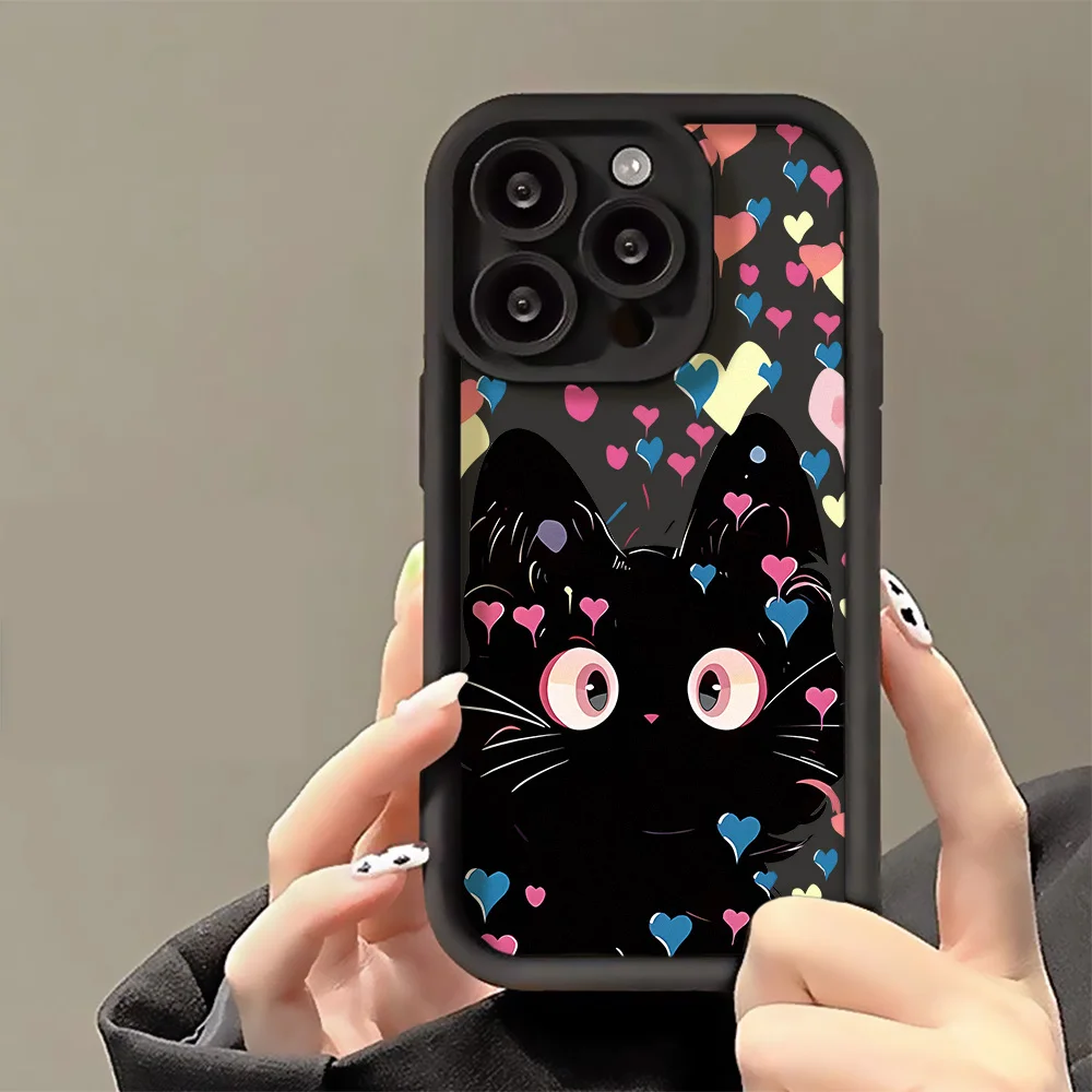 Funda de teléfono de silicona líquida para iPhone, 11, 13, 15 Pro Max, 14 Plus, 12, XR, X, XS, 7, 8, SE, 2020, 13Pro Max, 15 Pro Max, Fundas de Color sólido - imagen 5