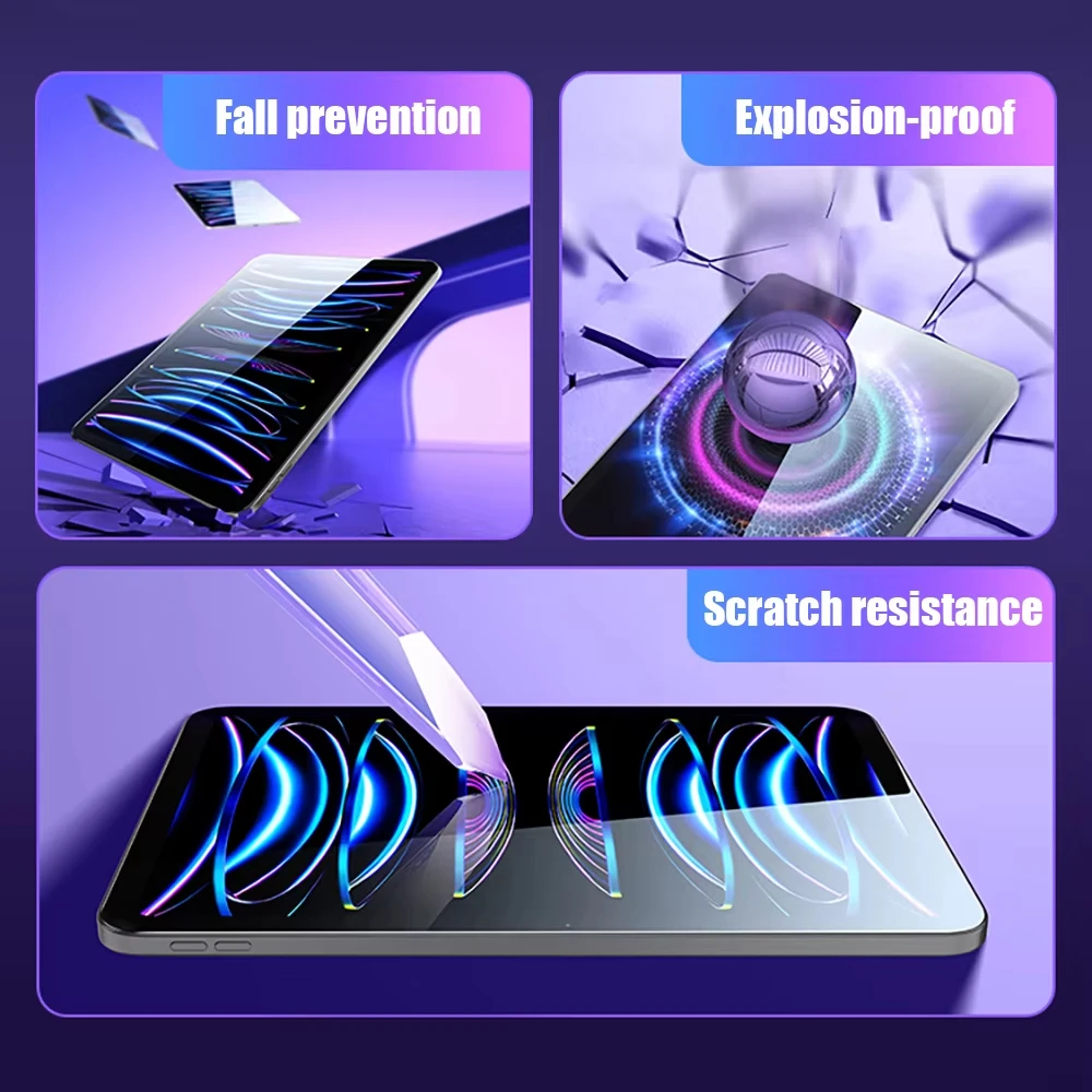 Vidrio templado para iPad Pro 11 4th 12,9 6th 12 9 Air 5 4 Accesorios protectores de pantalla - imagen 2