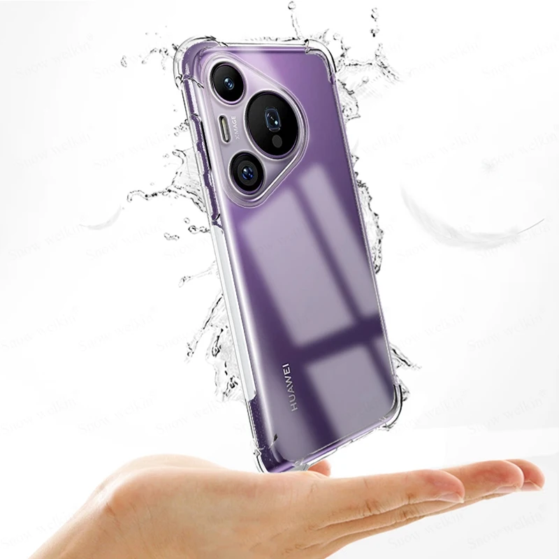Para Huawei Pura 70 Ultra Airbags Buffer funda de protección completa para Huawei Pura 70 Pro Plus funda trasera transparente de TPU a prueba de golpes - imagen 3