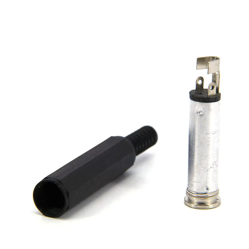 Conector de Audio mono estéreo de 6,35mm, 2 polos, 3 polos, conector hembra de 6,5mm, conector de micrófono de Audio, tipo de soldadura soldado - imagen 2