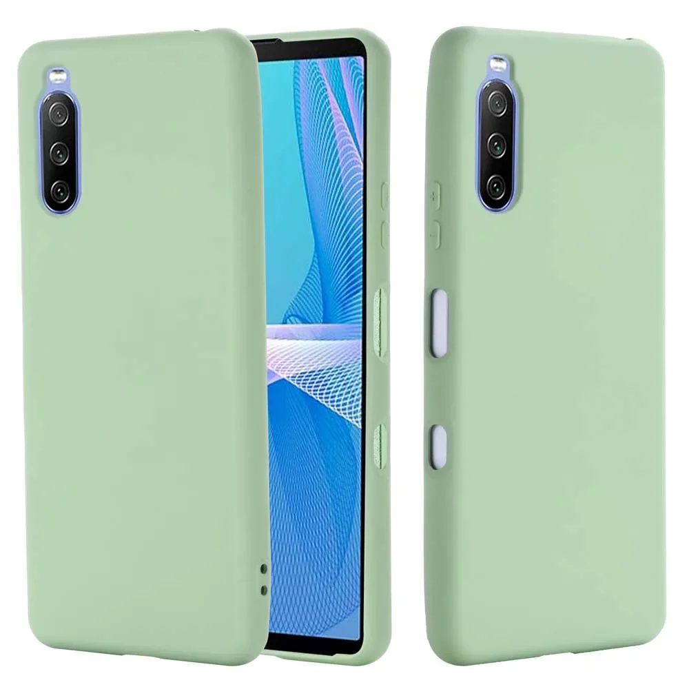 Funda protectora completa de silicona líquida para Sony Xperia 5 10 1 VII VI ii 1 10 5 IV iii, carcasa de Gel suave, funda mate de goma - imagen 2