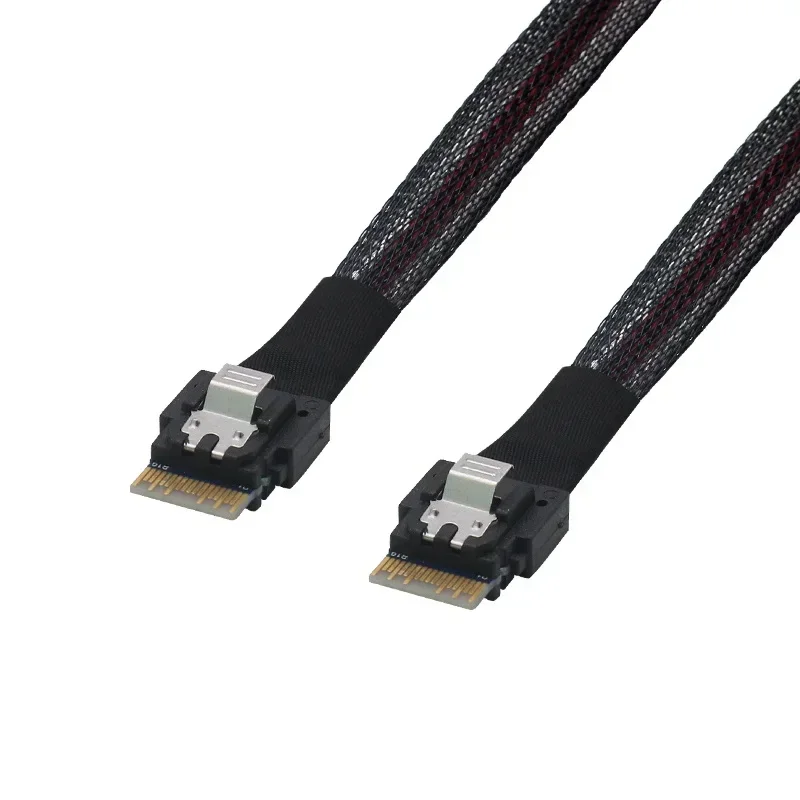 Cable de conexión de alta velocidad Slim SAS SFF-8654 4i a SFF 8654 4i 12G 24G 38P - imagen 3