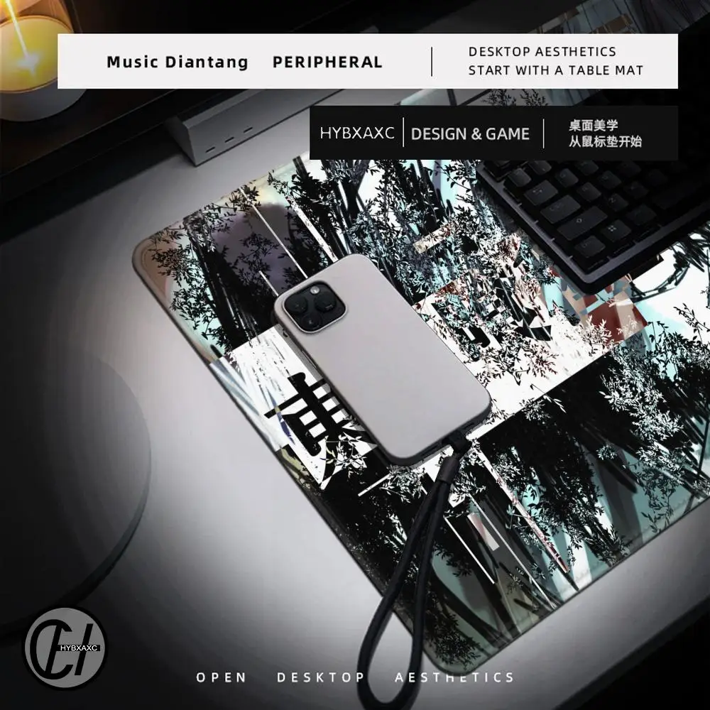 Alfombrilla de ratón para oficina, accesorios para juegos de PC, alfombra para teclado, portátil, Kaneki Ken, alfombrilla para ratón blanca y negra, alfombrilla de escritorio de Anime japonés Tokyo Ghoul - imagen 2