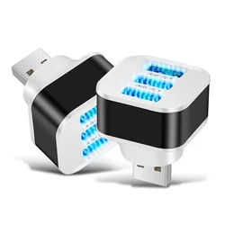 Cargador coche USB-C triple puerto con indicador LED de carga