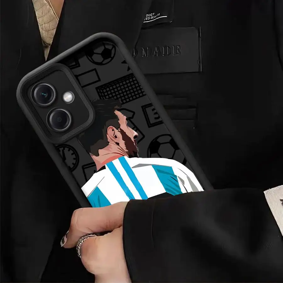 Funda de teléfono con número de fútbol de dibujos animados para Xiaomi Redmi 12 13C 5G 14C A1 A2 Plus A3 A3X A4 Poco X3 NFC C50 C51 C61 Funda - imagen 5