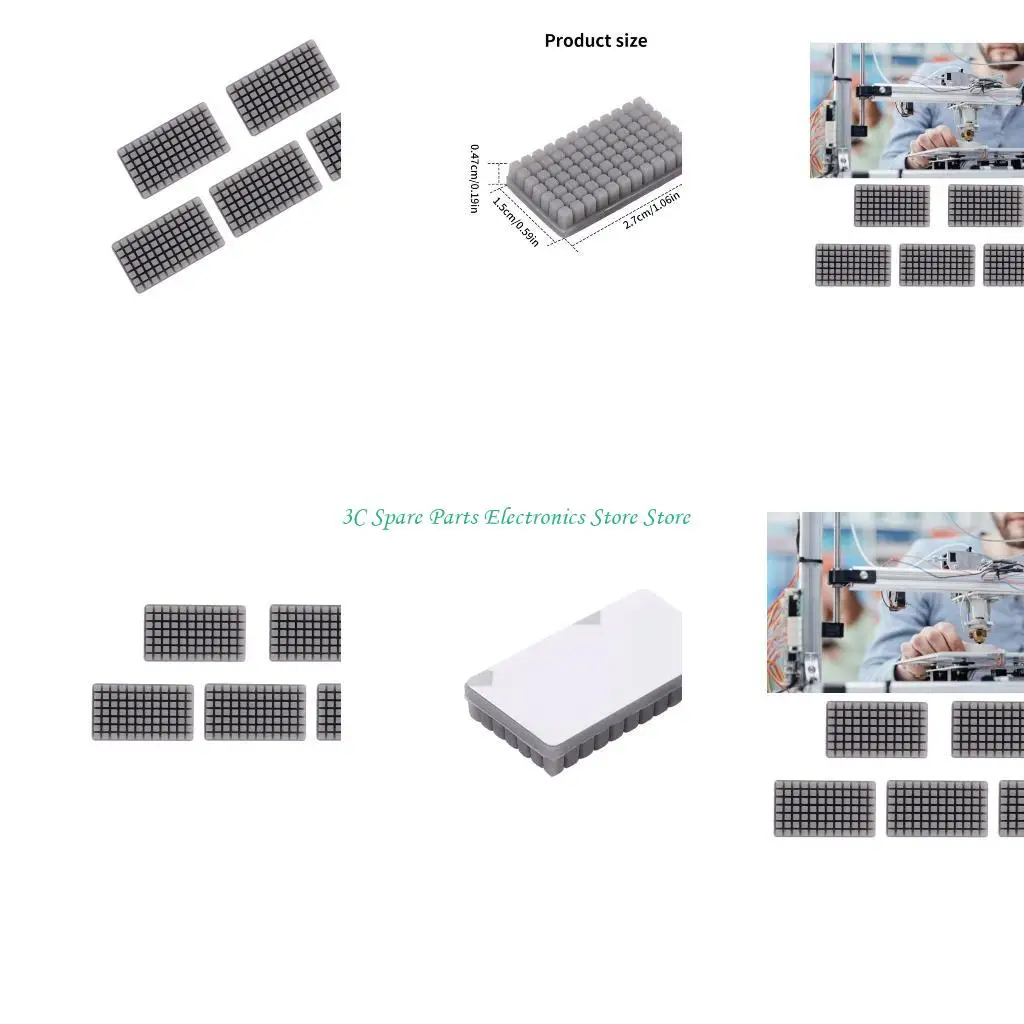 SZ 5pcs Cepillo limpieza boquilla Cepillos boquilla silicona establecidos para más 4 hotacas impresora diario