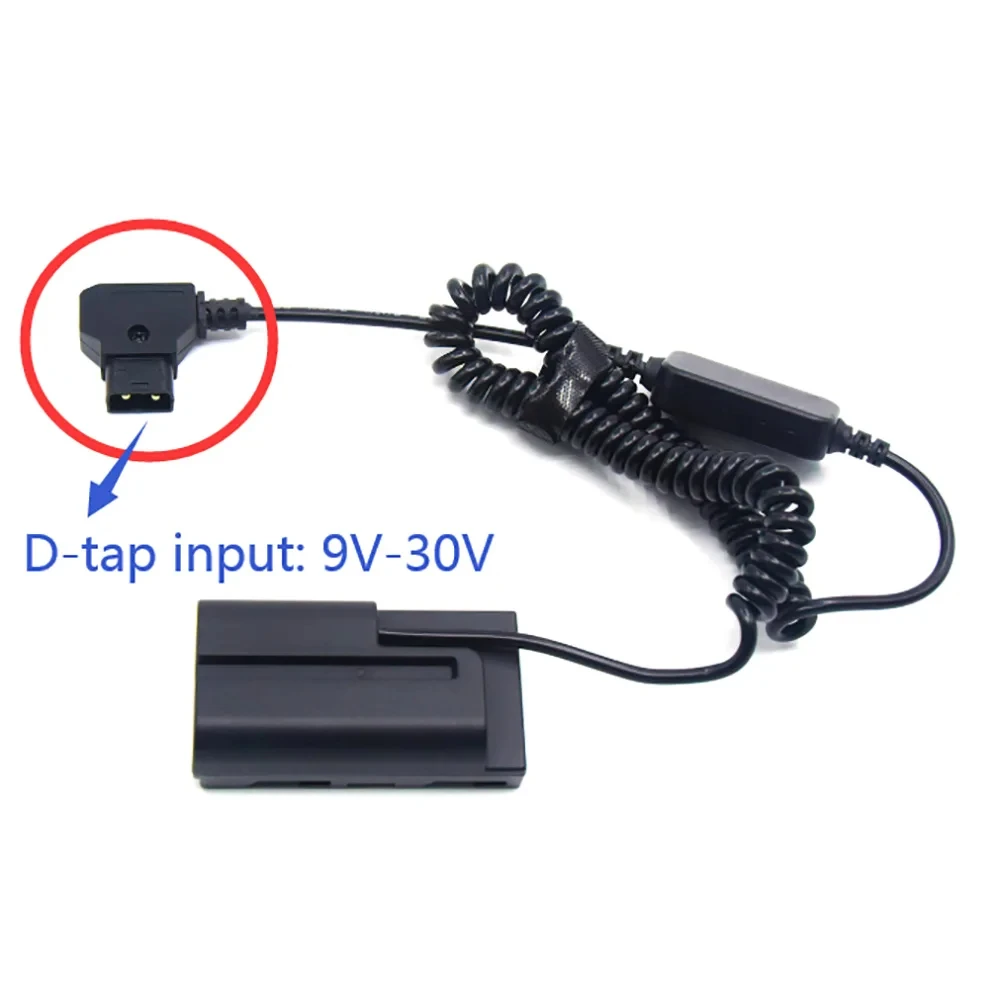 Conector D-tap para NP-F550 Batería Dummy totalmente decodificada para cámara Sony Compatible con luz de vídeo LED Sustitución de NP-F750/960 - imagen 3