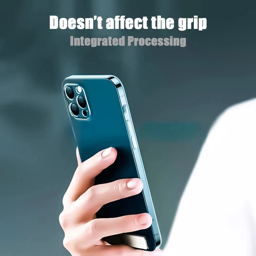 Mini soporte magnético ultrafino para teléfono móvil, soporte de escritorio de Metal, soporte Universal, soporte plegable - imagen 2