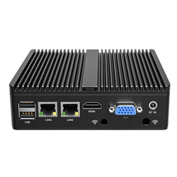 Mini PC industrial sin ventilador Intel Core/Celeron con doble COM