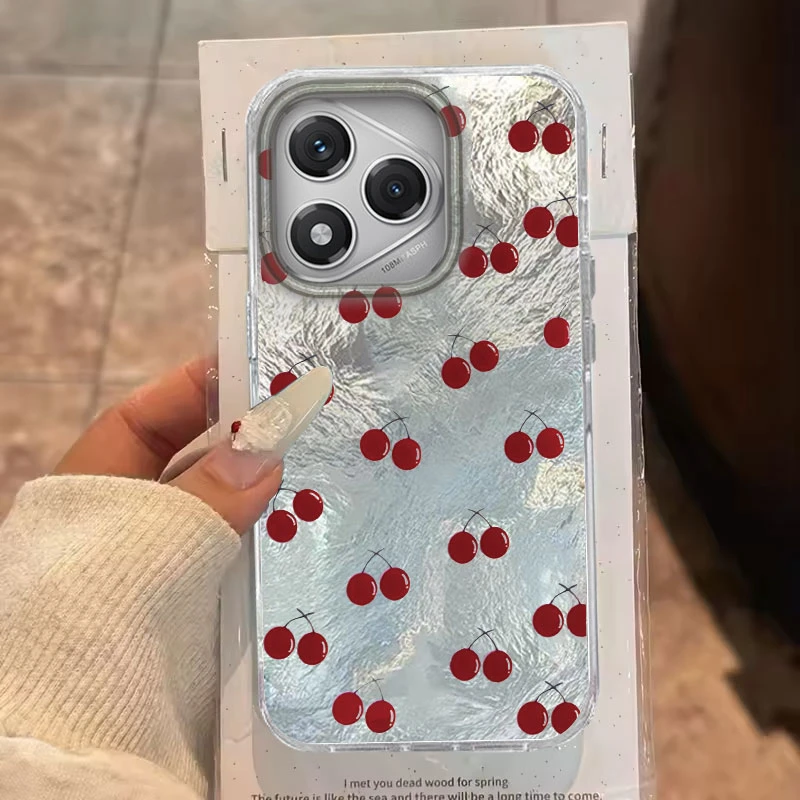 Para Honor 400 200 Pro 400 200 Lite X9b Migic6 7 5 Lite X8b X8c X9a X9c X7c X8a X7B X6 70 Lite 5G bonita funda de teléfono con estampado de cereza