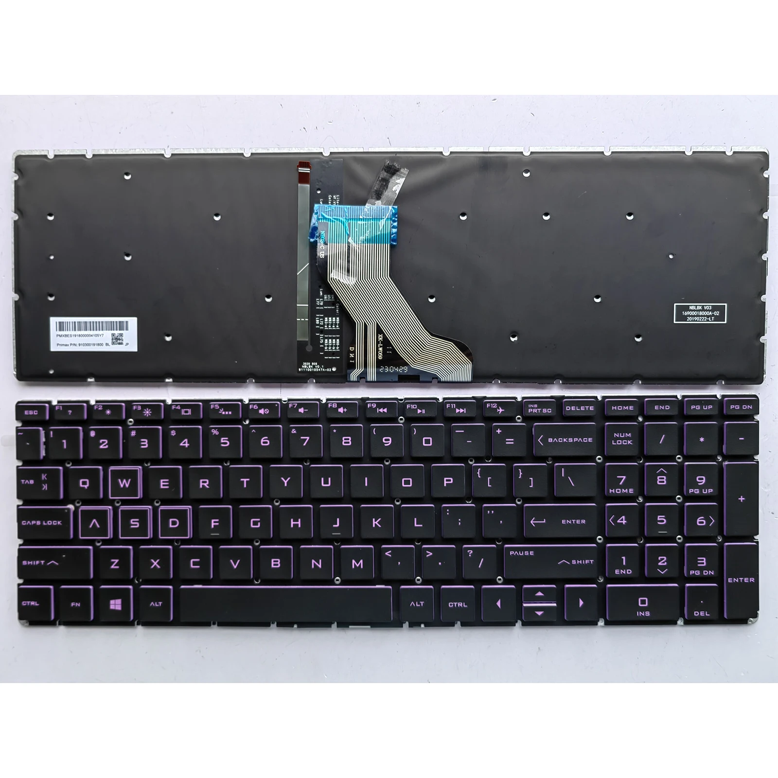 Teclado para portátil estadounidense para HP Pavilion 15-CR 15-CW 15-DR 15-EC 15-CX 15-DK TPN-C133 TPN-C141 - imagen 3