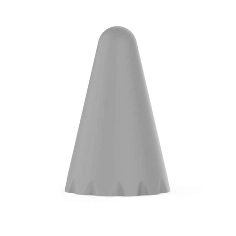 Un objeto en forma de cono gris