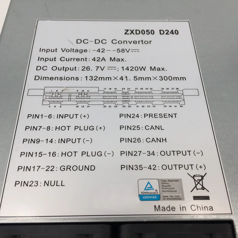 ZXD050 D240 para módulo de potencia de comunicación de energía CC ZTE 100% probado envío rápido - imagen 5