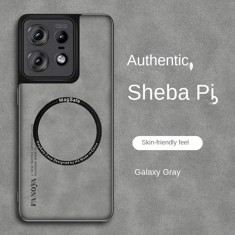 Funda de piel sintética suave para Motorola Edge 50 Pro, carcasa trasera protectora magnética para Moto edge 50Pro, carcasa completa para teléfono