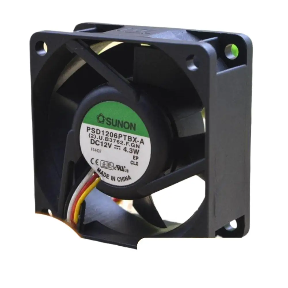 para SUNON 6025 6CM PSD1206PTBX-A 12V 4.3W Ventilador ooling de 4 cables: sistemas industriales y de servidor de refrigeración duraderos y de alta eficiencia - imagen 2