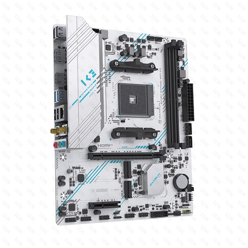 B550 placa base Cpu Combo AM4 juego de juegos con serie RYZEN 5000 DDR4 3200MHz WIFI5 integrado compatible con 2 * M2 NVME 2 * SATA3.0 - imagen 4