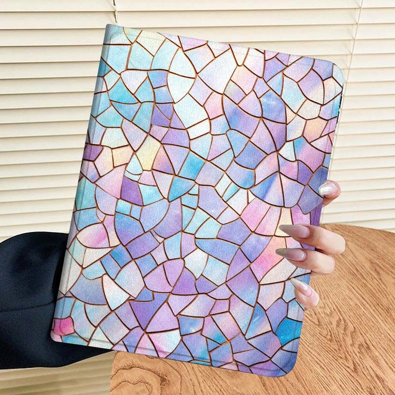 Color Geometry Shard Texture For Samsung Galaxy Tab S7 S8 S9 S10 11 12.4 13.1 FE Plus Lite Inch Cover Tablet Case - imagen 3