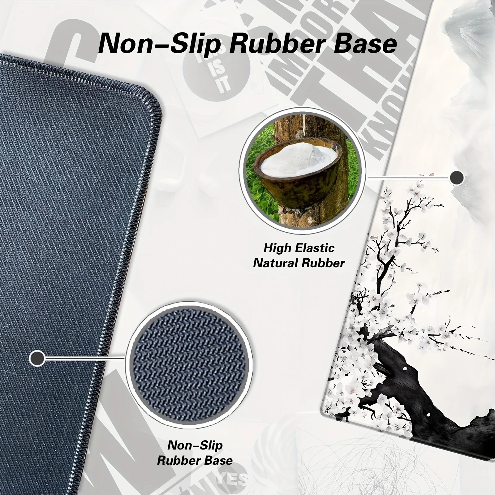 Alfombrilla de ratón grande para juegos, alfombrilla de ratón grande con paisaje de tinta para ordenador, Base de goma, alfombrilla de ratón para el hogar y la Oficina, alfombrilla de escritorio, accesorios para juegos - imagen 5