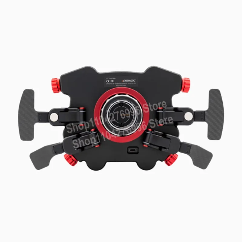 Simagic GT Pro Hub Racing Simulator Volante CNC Aleación de aluminio y fibra de carbono Doble embrague para bricolaje su rueda campeón ﻿ - imagen 3