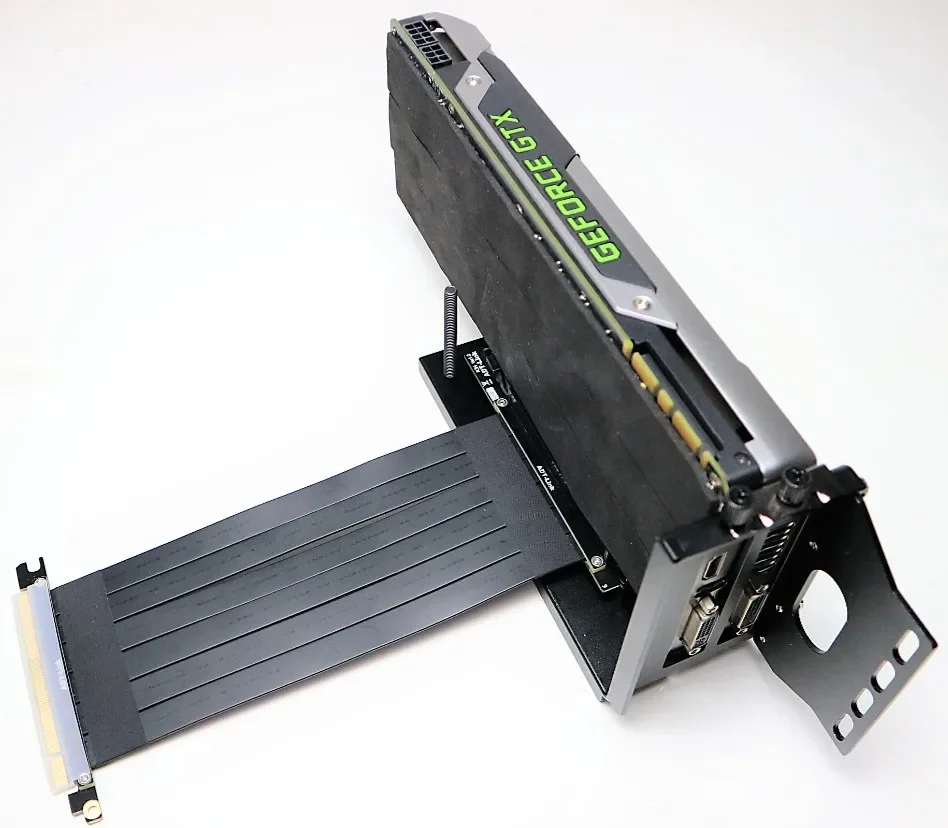 Tarjeta gráfica PCIE 3,0 X16, soporte Vertical/base, carcasa ATX, conector Flexible, adaptador de extensión elevadora de Cable de ordenador para GPU - imagen 3