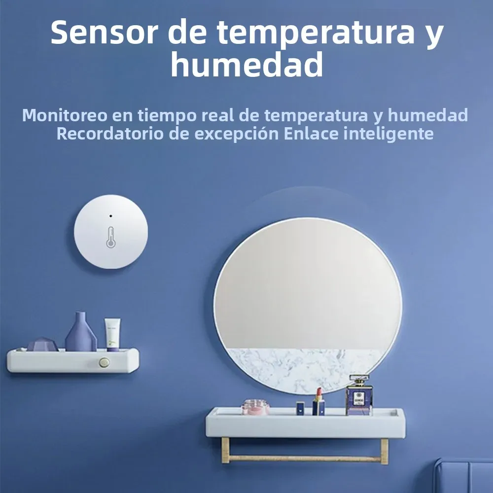 Haozee Zigbee 3,0 Sensor de temperatura y humedad Monitor remoto por aplicación Smart Life funciona con batería con Alexa Google Home - imagen 3