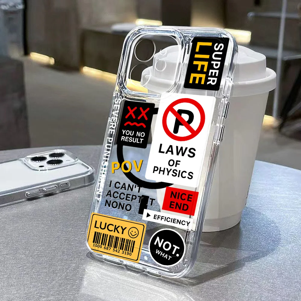 Funda de teléfono transparente para iPhone 11 13 17 Pro Max 16 15 14 Plus 12 17 Air 16E 17Promax Funda de silicona suave a prueba de golpes