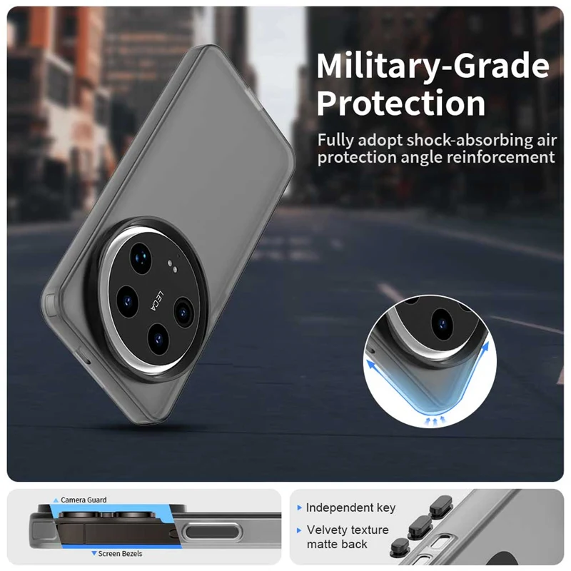 Funda de teléfono mate caramelo para Xiaomi 14 Ultra Celulares para Xiaomi 14 Pro sensación agradable a la piel a prueba de golpes чехол Funda trasera - imagen 2