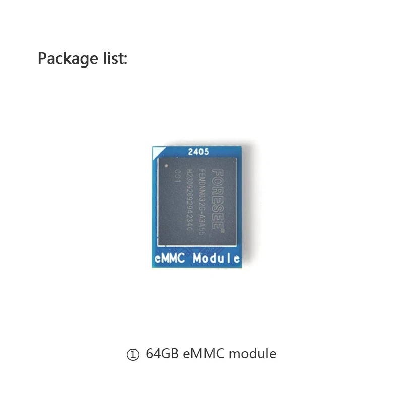 1GB- 64GB eMMC