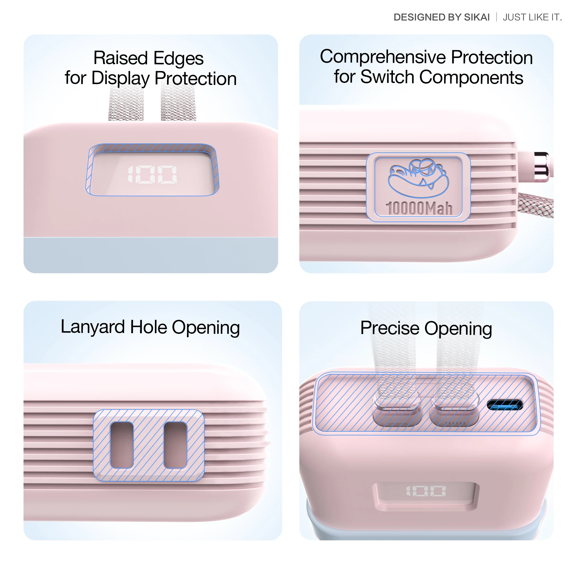 Funda de silicona para Anker 10,000mAh 30W/10.000mAh 35W /20.000mAh 30W /20.000mAh 35W Power Bank funda protectora a prueba de golpes - imagen 4