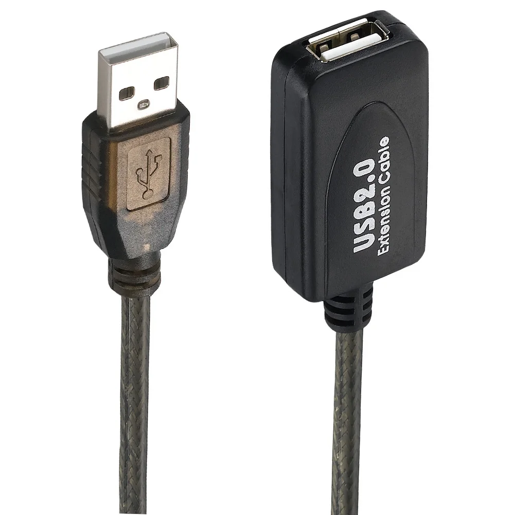 Bochara-cable de extensión USB 2,0 tipo A macho A hembra, doble blindaje (lámina + trenzado), de refuerzo FE1.1S Chipset, 5m, 10m, 15m, 20m, 30m - imagen 3