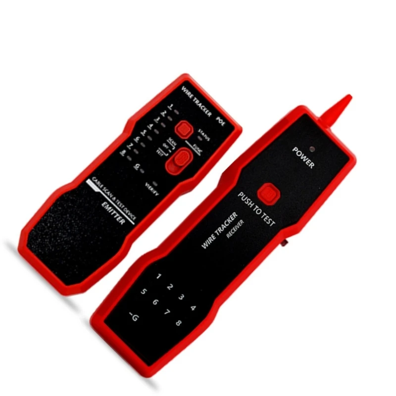 Probador cables red multímetro antiruido POE LAN buscador pruebas rastreadores cables Dropship - imagen 3