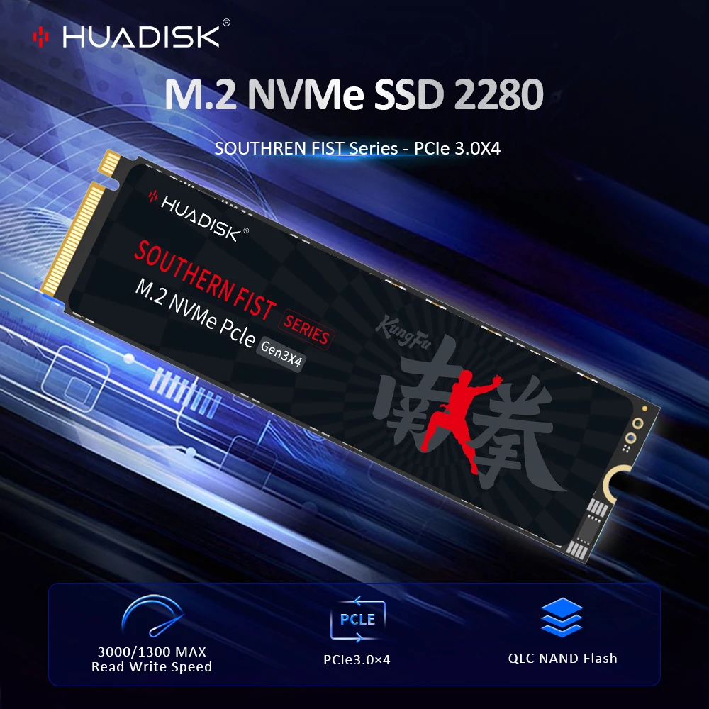 HUADISK M2 NVMe 2280 SSD 256GB 512GB 1TB M.2 PCIe NVME SSD disco duro de estado sólido para ordenador portátil y de escritorio