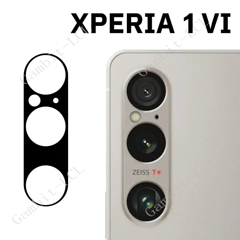 Sony Xperia 1 VI Protector Lente Cámara 3D Vidrio Templado - imagen 2