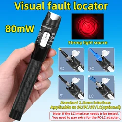 Pluma VFL 80mW para FTTH – Conectores SC, FC y ST 2.5mm