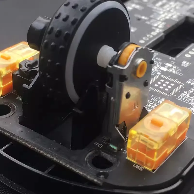 TTC 7mm-8-9mm-10-11-12-13-14-15-16mm nuevo codificador de rueda dorada de desplazamiento de ratón giratorio con marca de orificio de 1,74mm, fuerza de 20-40g para ratón de PC - imagen 4