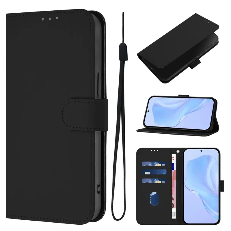 Para Xiaomi Poco X7 Pro Funda POCO X7 pro Funda con tapa para Coque Xiaomi PocoX7 X 7 X7Pro Funda de teléfono de cuero de Color sólido Funda - imagen 3