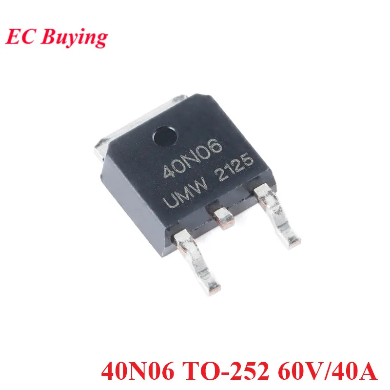 10pcs/lot N-channel MOS (Field Effect Transistor) IC Chip 15N10 30N06 40N06 50N06 TO-252 TO252 60V 100V 20A 25A 40A 50A - imagen 5