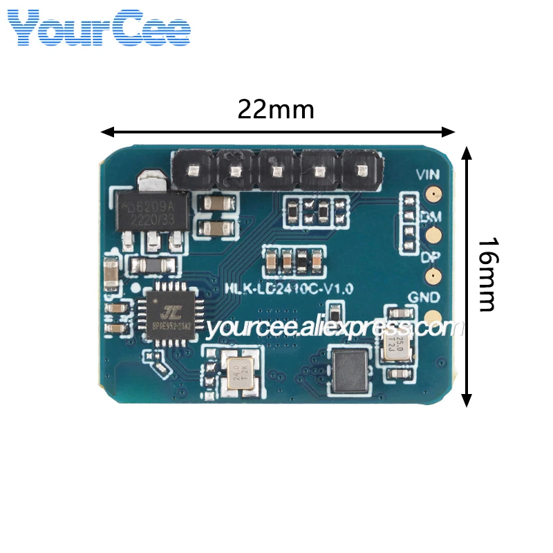 10 uds/1 unidad LD2410C 24Ghz Sensor de presencia humana HLK-LD2410C módulo de Radar de onda milimétrica detección de movimiento de latido del corazón sin contacto - imagen 2