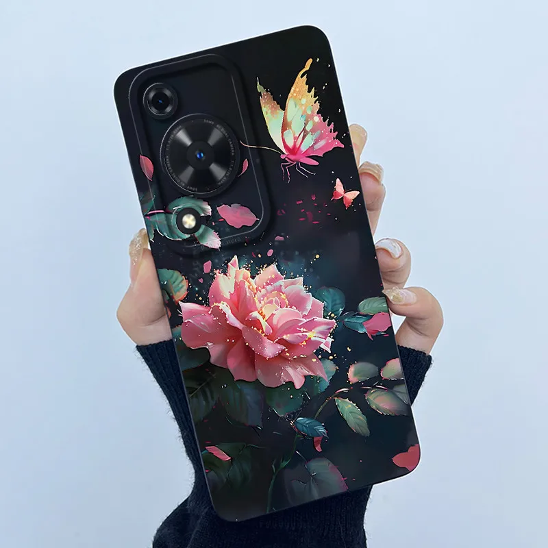Para Huawei Nova Y72 funda de teléfono moda simplicidad flor mate carcasa de silicona para Huawei Nova Y72S Y63 Y 72 carcasa trasera - imagen 4